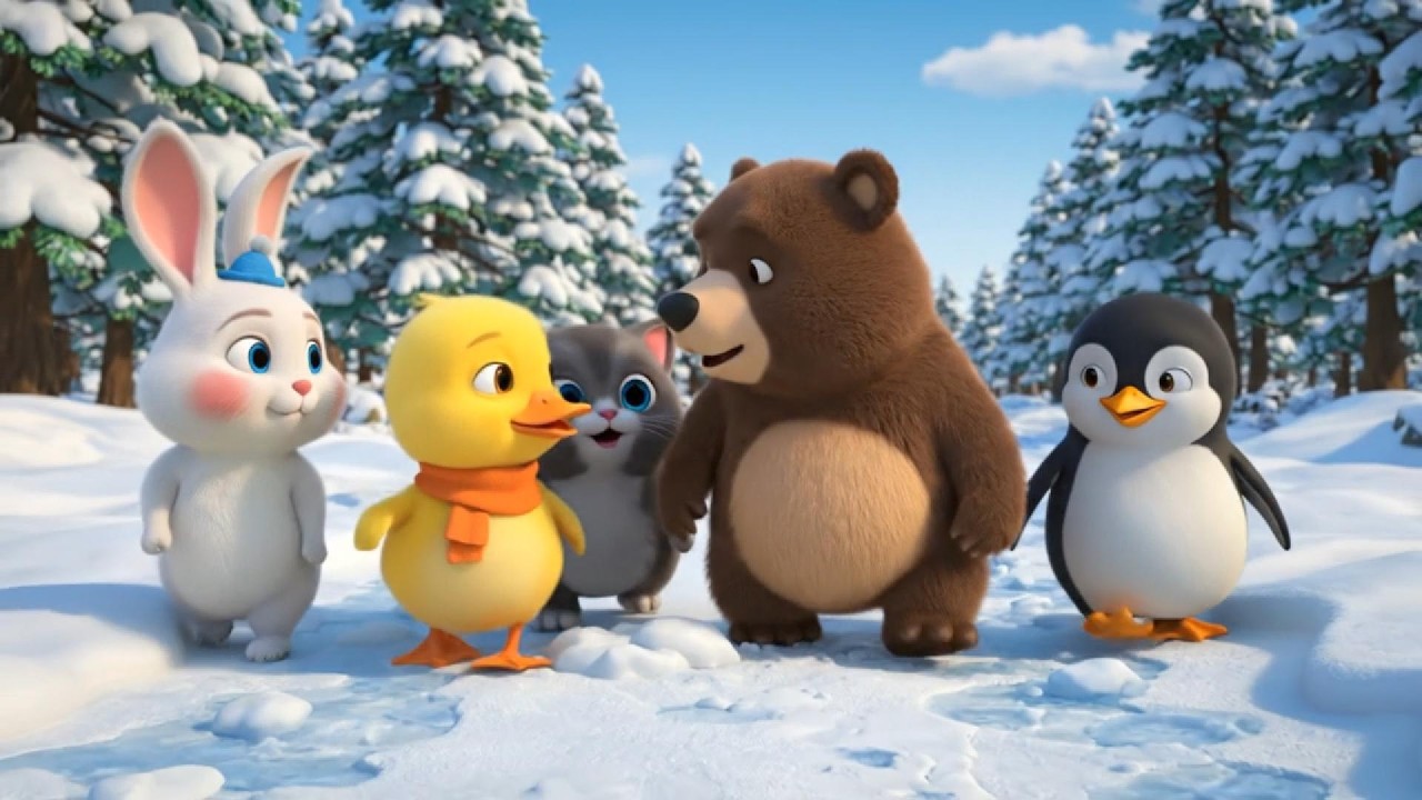 🐰🐤Roro, Dodo, and Kiki: An Adventure in the Snowy Forest - How to Save Bubu the Bear?