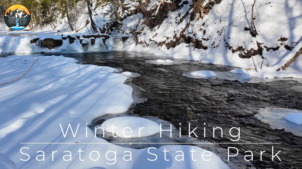 Saratoga State Park Winter Adventure | Racing Streams and Frozen Beauty