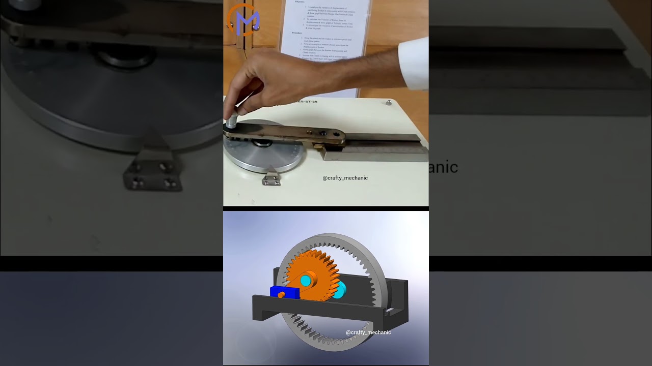 Slider crank mechanism 🔥 | Mechanical principles |#simulation #solidworks #machine #satisfying #tech