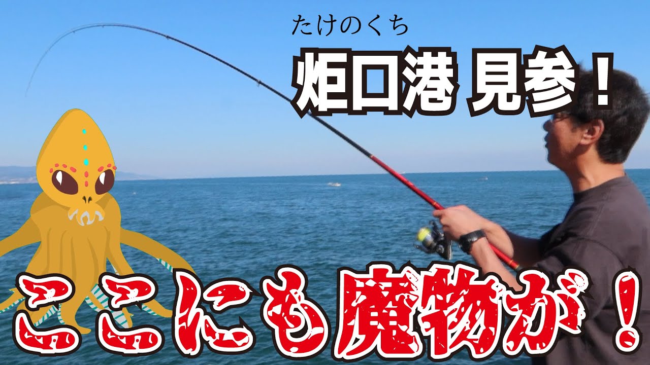 淡路島 炬口（たけのくち）港 見参！ここにも魔物が！