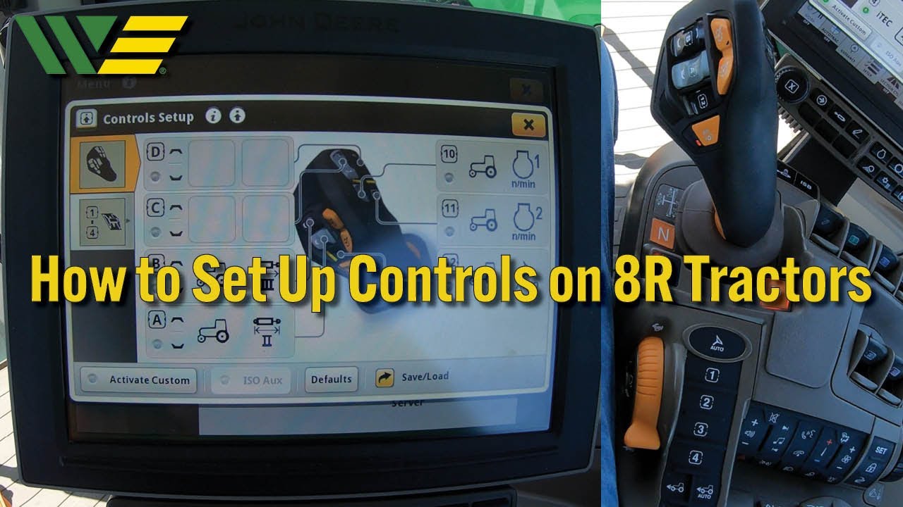 How to Use Control Set Up on John Deere 8R Tractor