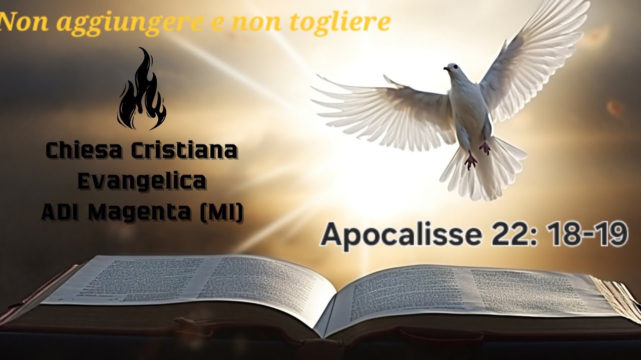 Non aggiungere e non togliere - Apocalisse 22: 18-19 DOM 18/1/26