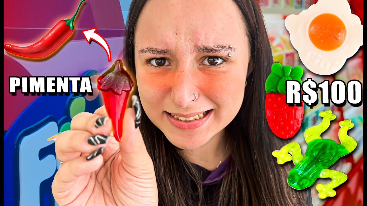 PROVANDO TODOS OS SABORES DE BALA FINI!