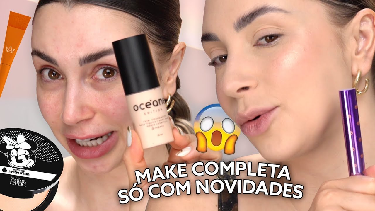 TESTANDO NOVIDADES DE MAQUIAGEM - OCEANE, AVON, VIC BEAUT&Eacute;