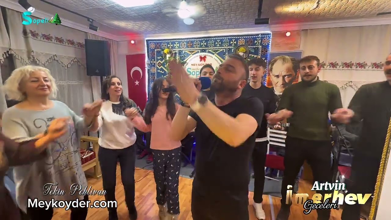 Coşkuyla Artvinlilerle Artvin İmerhev Gecelerinde - Tekin Pehlivan #artvin #imerhev #sopeli 