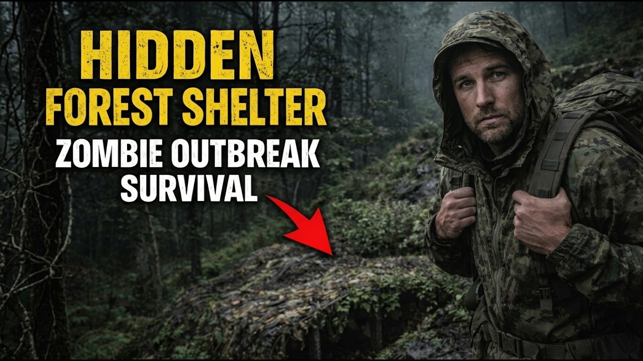 ZOMBIE OUTBREAK: I Built a Forest Shelter No One Could Find