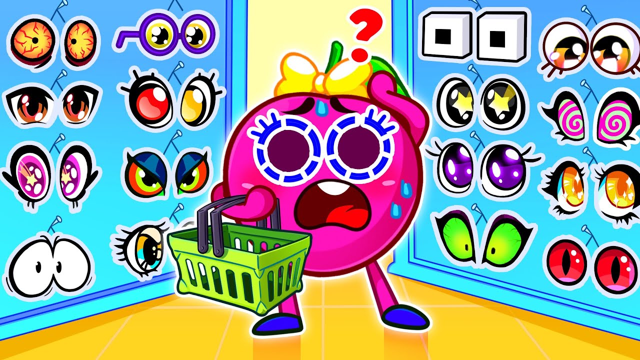 Cherry! Where Are My Eyes 👀🥑  Safety Rules for Kids | Funny Cartoon | Pit & Penny Family 🥑 #baby