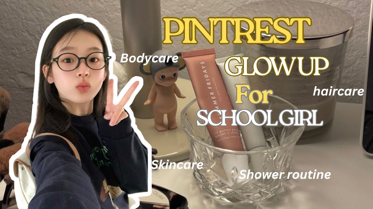 How to glow up for school 📝🎀 // pintrest school girl 101, back to school grwm
