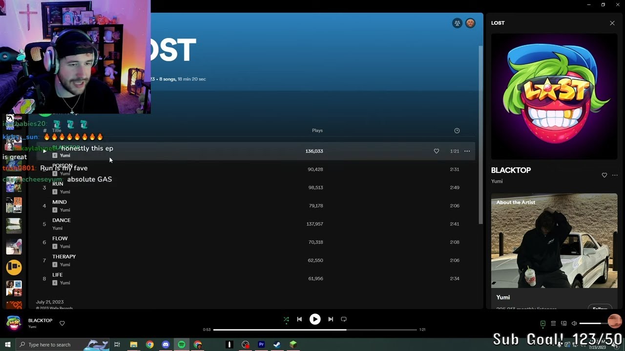 [23/07/23] YUMI ALBUM REVIEW THEN ROBLOX (BigT twitch vods)