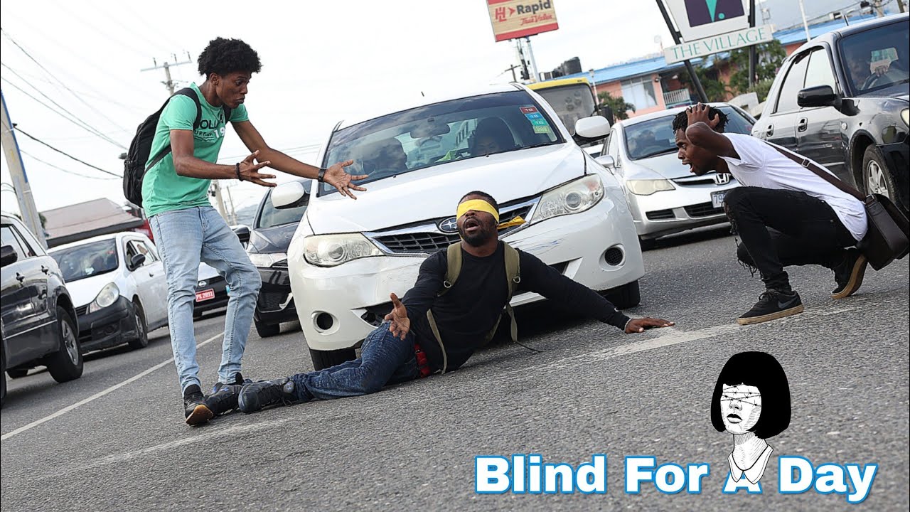 Blind For A Day In Public *Best Social Experiment*  |w Razablade Tv