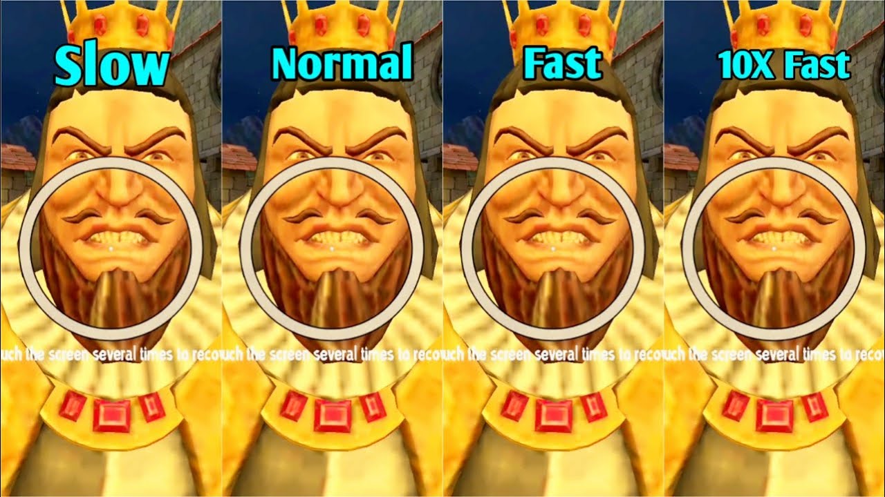 Angry king Chase Music But In Different Speed | Slow vs Normal Vs Fast vs 10x Fast