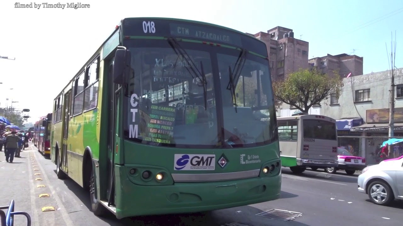 Buses in Mexico City, Mexico 2017