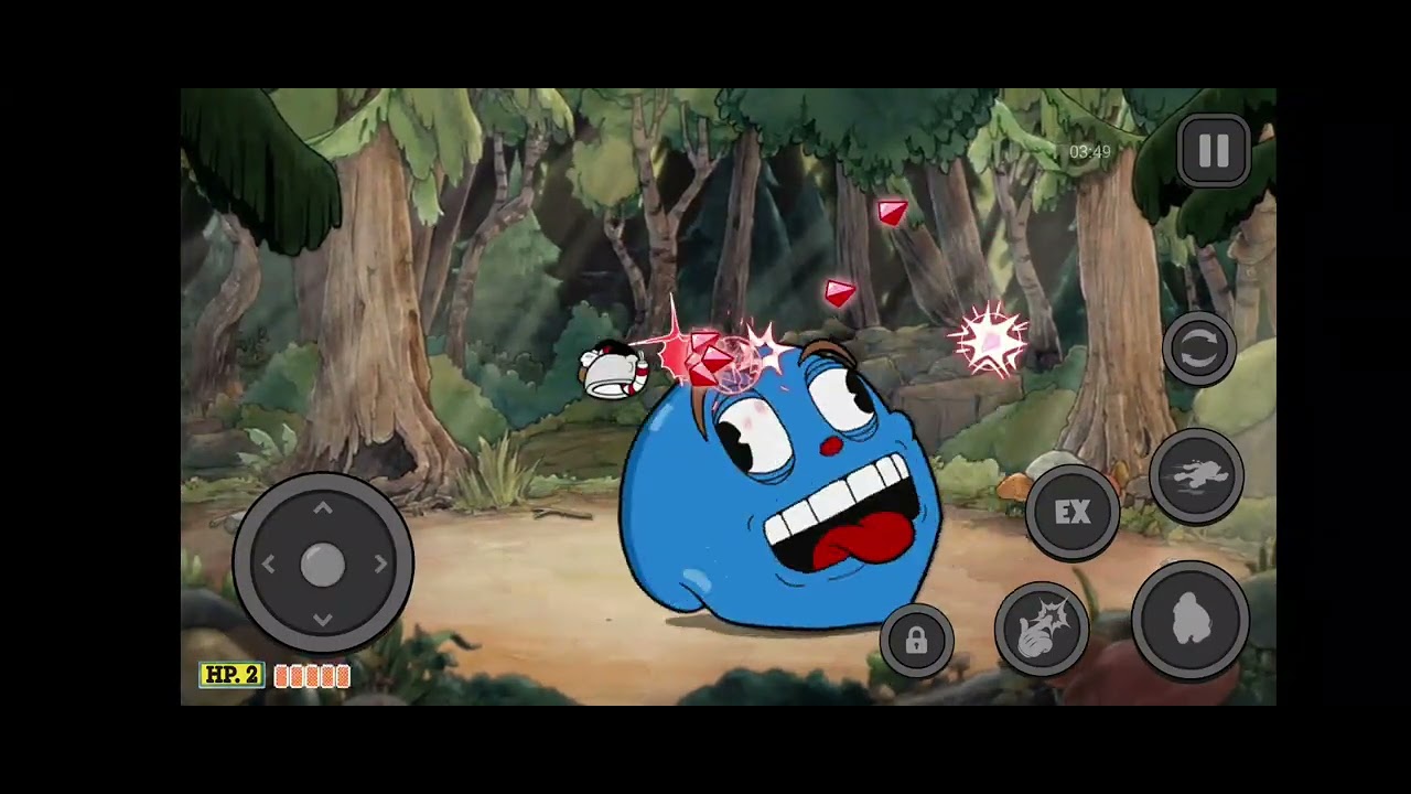 Jugando al dlc de cuphead 