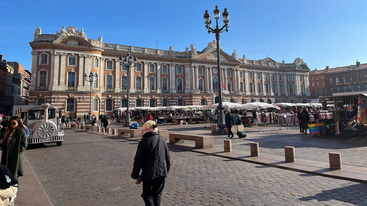 Toulouse City Walk (4K) - January 4-5, 2023
