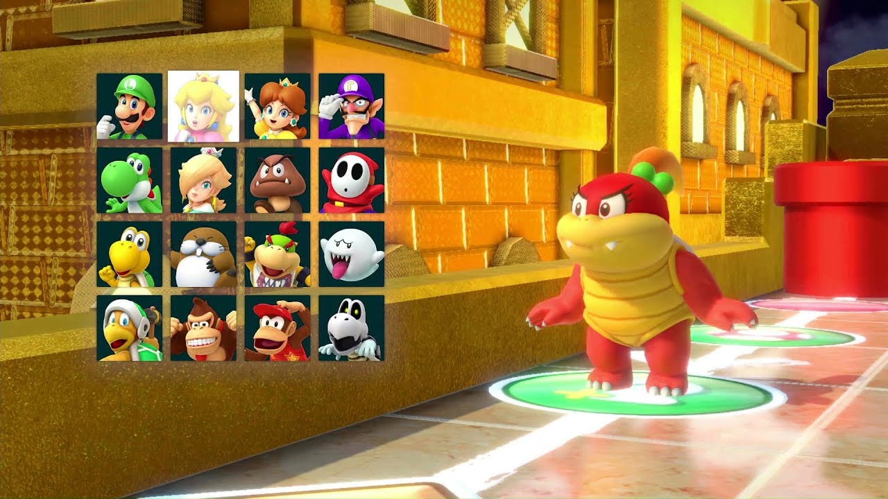 Super Mario Party - Mario Party - #104: Kamek's Tantalizing Tower - Pom Pom, Wario, Bowser, Mario