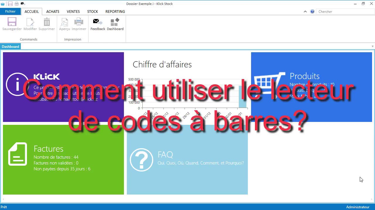 Comment utiliser le lecteure de codes à barres?