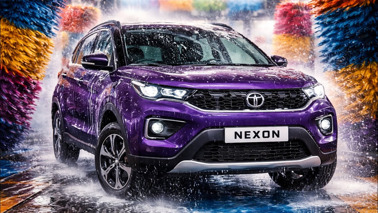Vlog 1 washing my car Tata Nexon fearless purple PR S AMT.