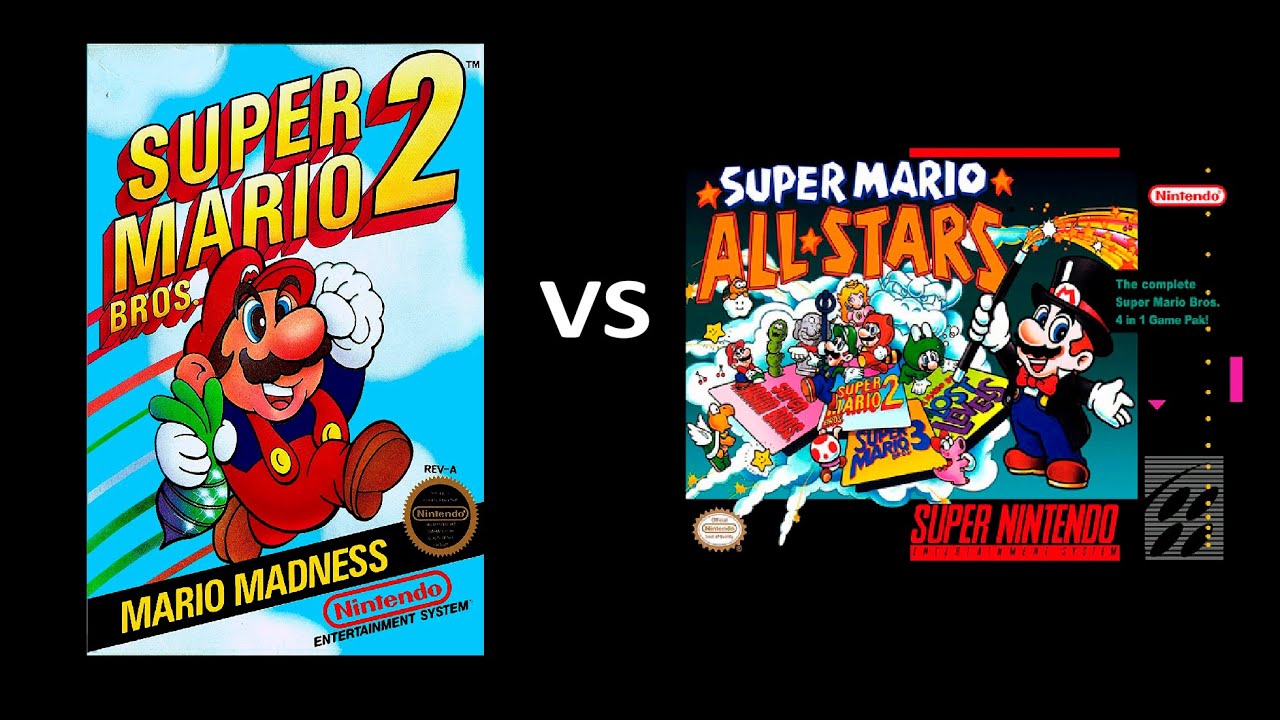 Super Mario Bros 2 NES VS SNES