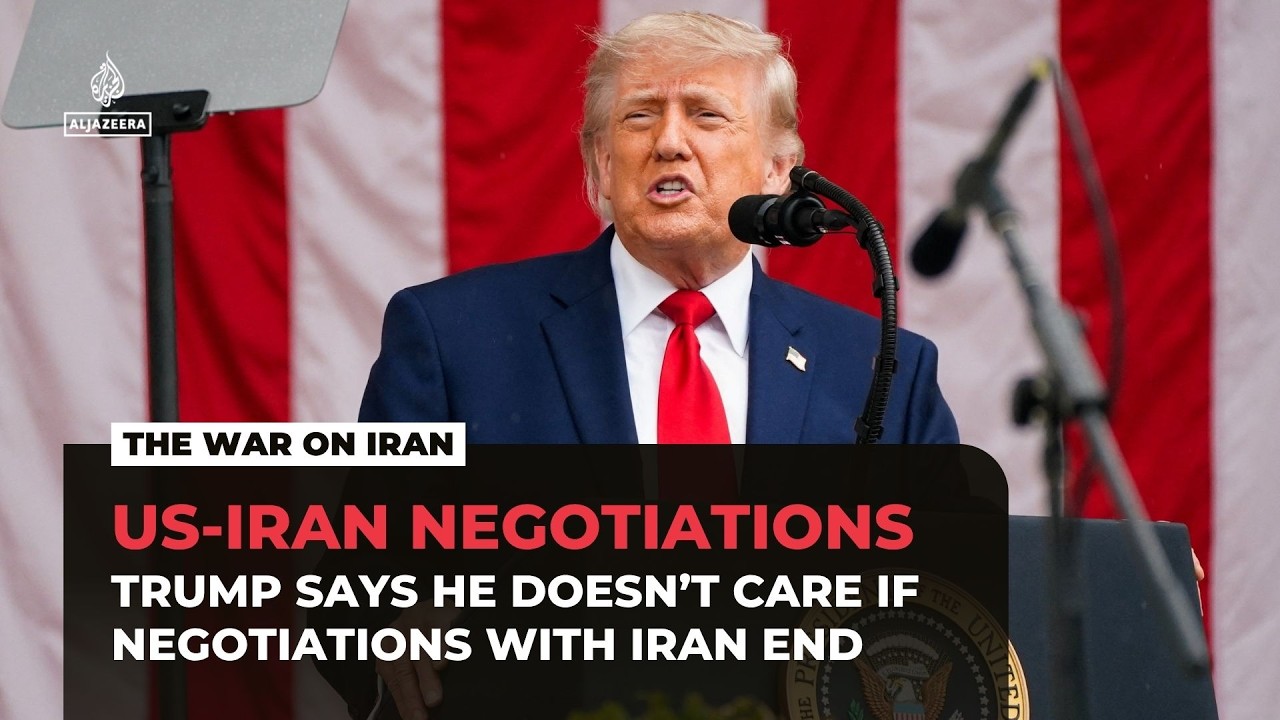 Trump says he doesn&rsquo;t care if negotiations with Iran end