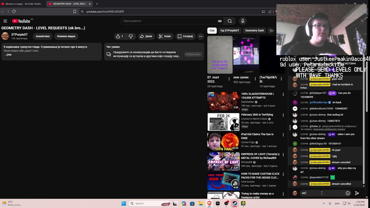 GEOMETRY DASH - LEVEL REQUESTS (ok bro...)