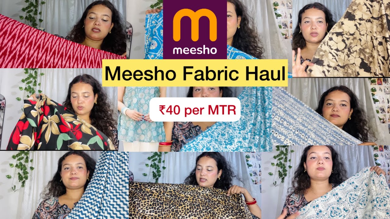 Meesho Fabric Haul || Letest Trending Fabric From Meesho #meeshohaul