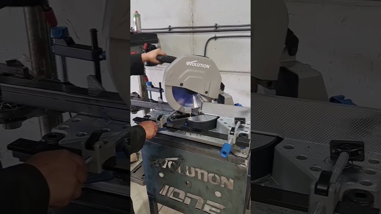 Fierastrau circular stationar debitator de metal #metalwork #evolutionpowertools #metalworking