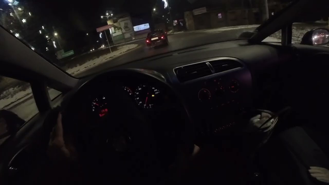 POV Night Drive | Quiet City Streets