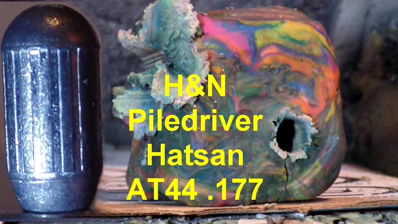 H&N Piledriver 21 гран 35 ft.lb с Full Power Hatsan AT44 .177 и группами