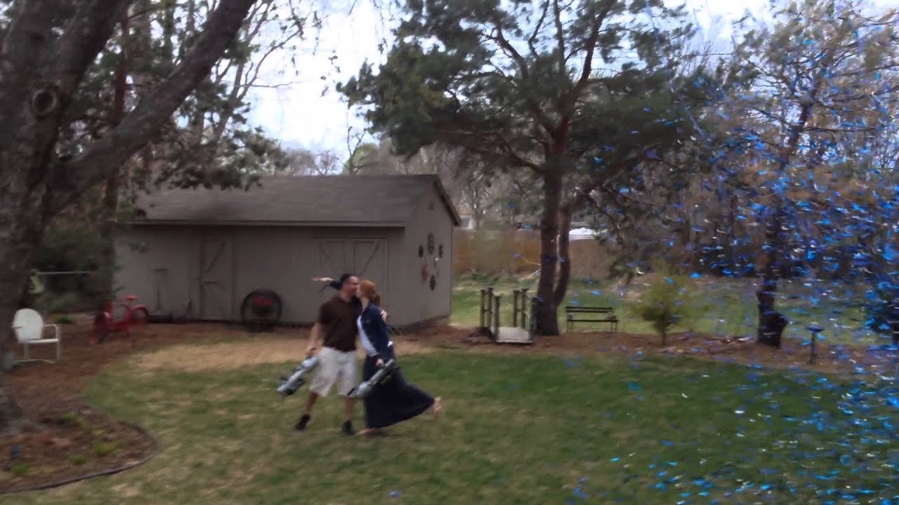 Best Baby Gender Reveal Ever! - Confetti Cannons & Fireworks!
