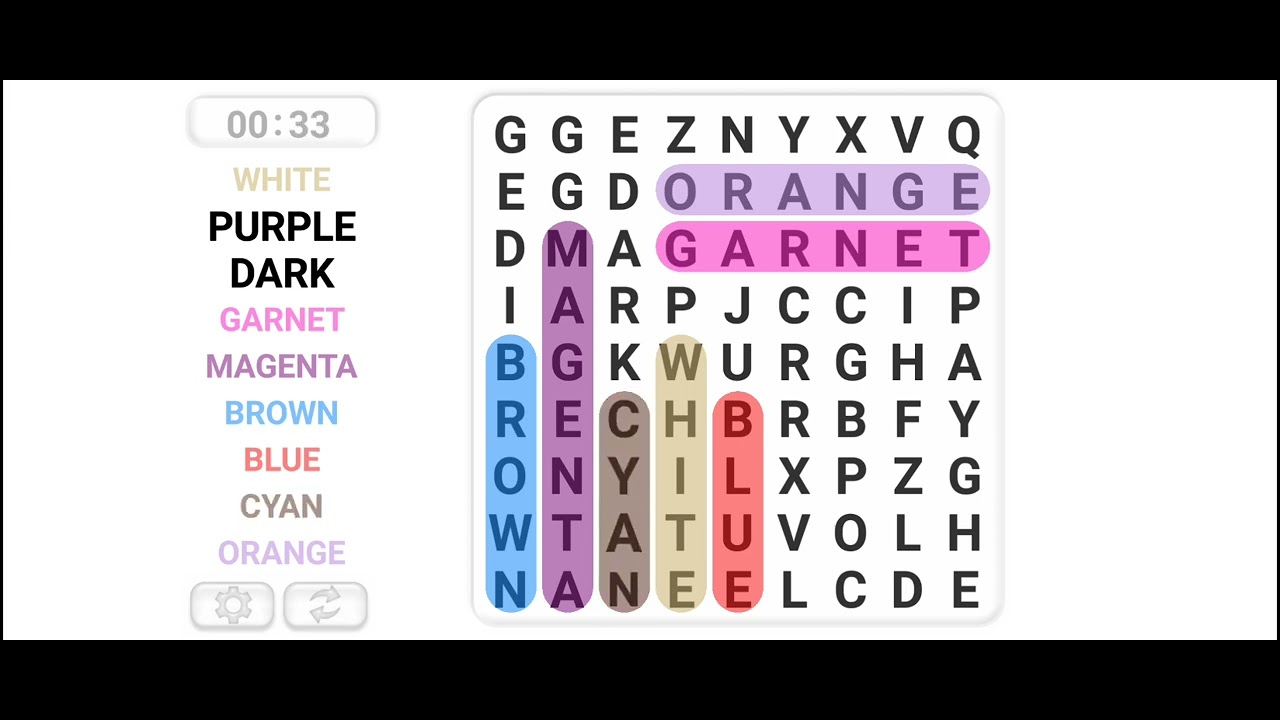 Word Search Game - My First word search game