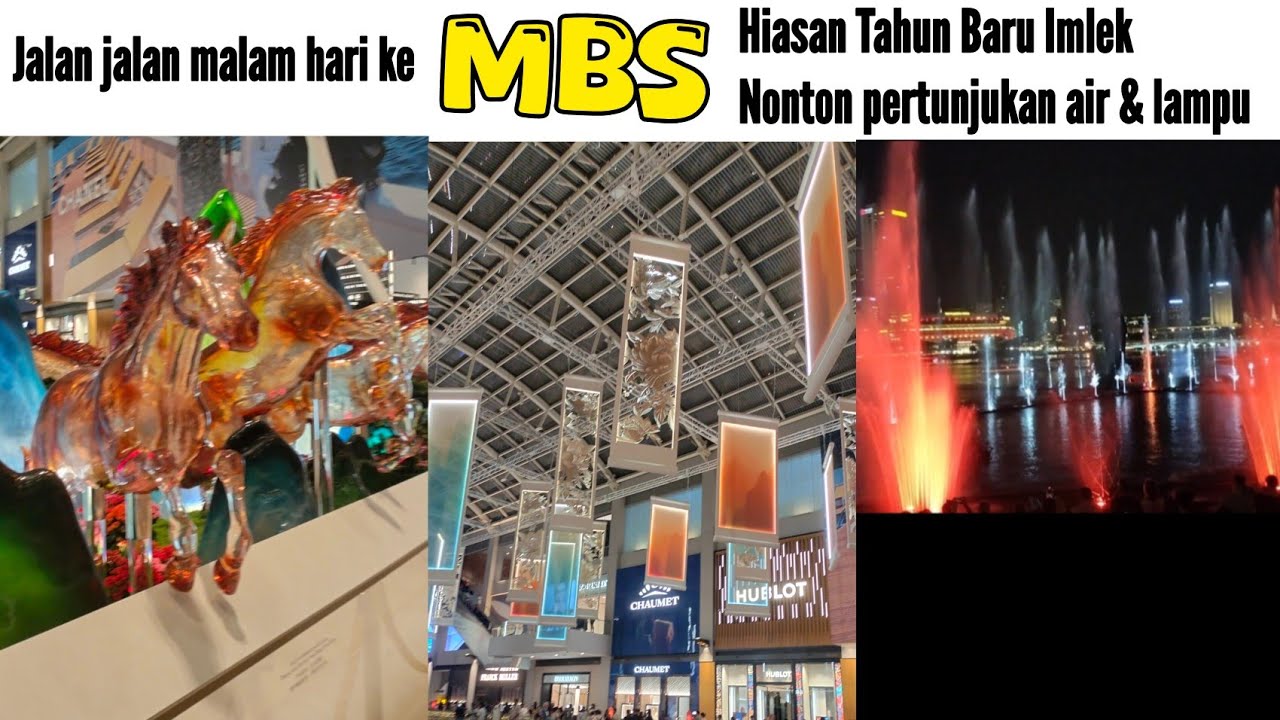 Marina Bay Sands, Chinese New Year Decoration, water and light show