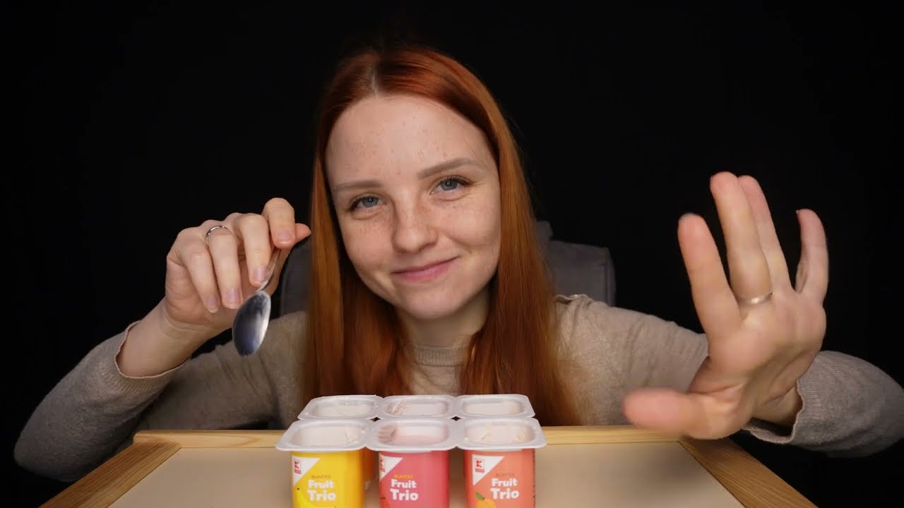 Йогуртовая симфония: АСМР Мукбанг для релаксации 🍑🍓