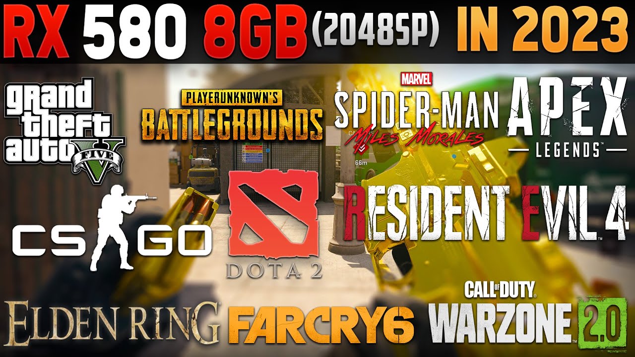 RX 580 8GB 2048SP Gaming Test in 2023: 10 Games Benchmarked!