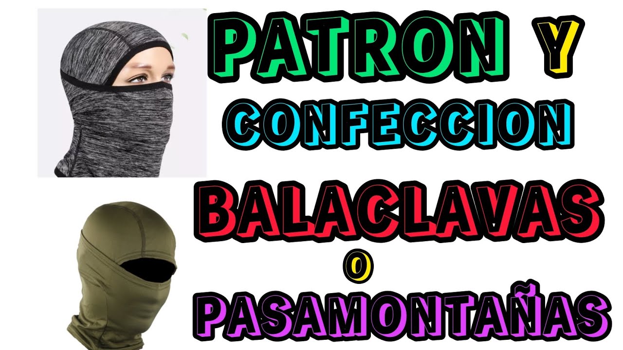 Como hacer BALACLAVAS o PASAMONTAÑAS  patrón y Confección / balaclava easy  #balaclava
