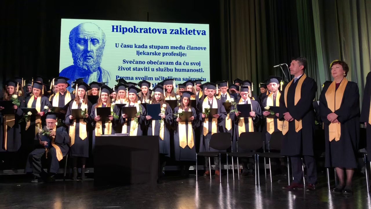 Polaganje Hipokratove zakletve diplomata Medicinskog fakulteta Univerziteta u Sarajevu