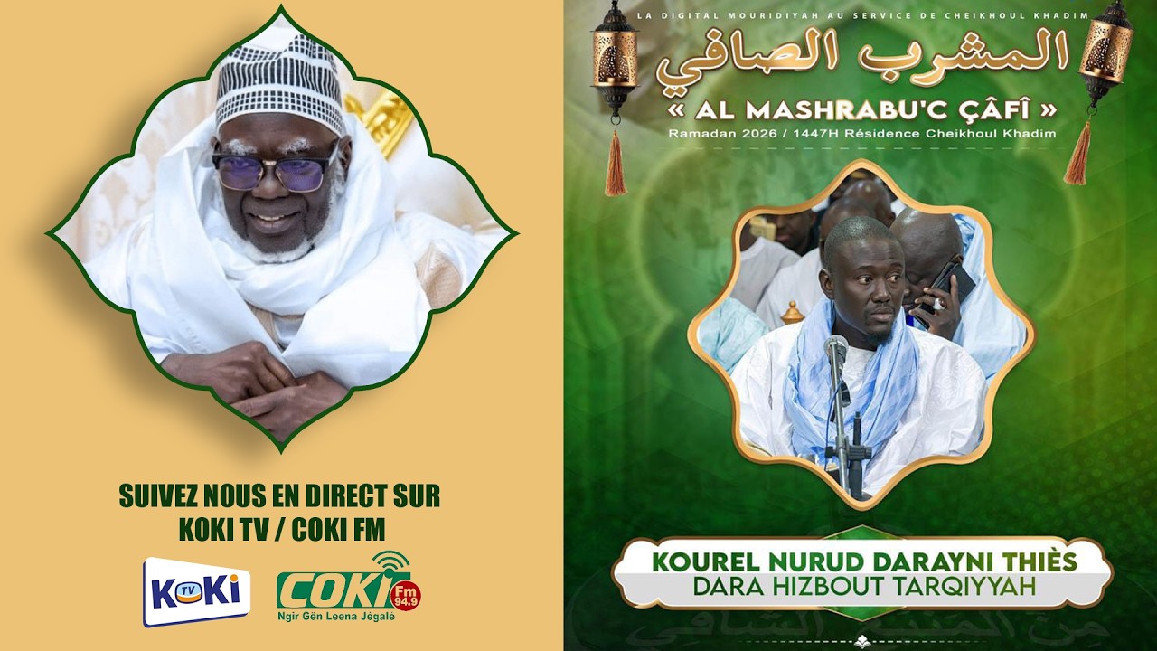 🔴En Direct Al Mashrabu’ ç çâfî minal manbahi’s Shâfî | 6eme Jour Ramadan 1447 h - 24 Février 2026