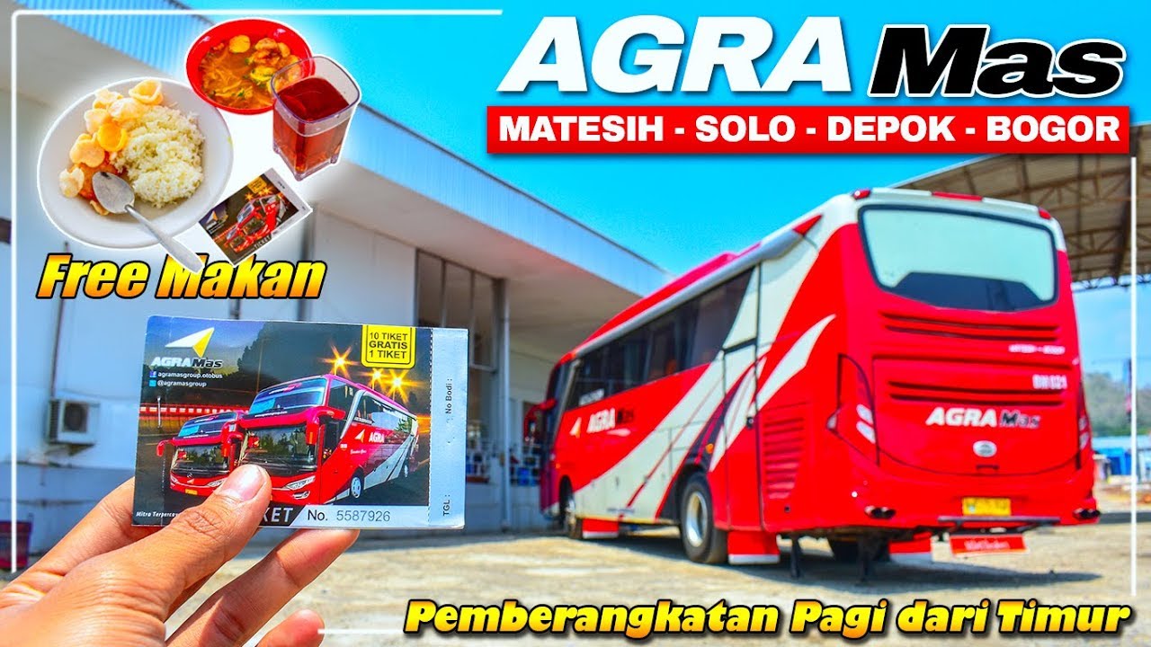 SOLO - DEPOK || Mencoba "RUTE BARU" Bus Agra Mas Angkatan Pagi (Matesih - Bogor) BM 021