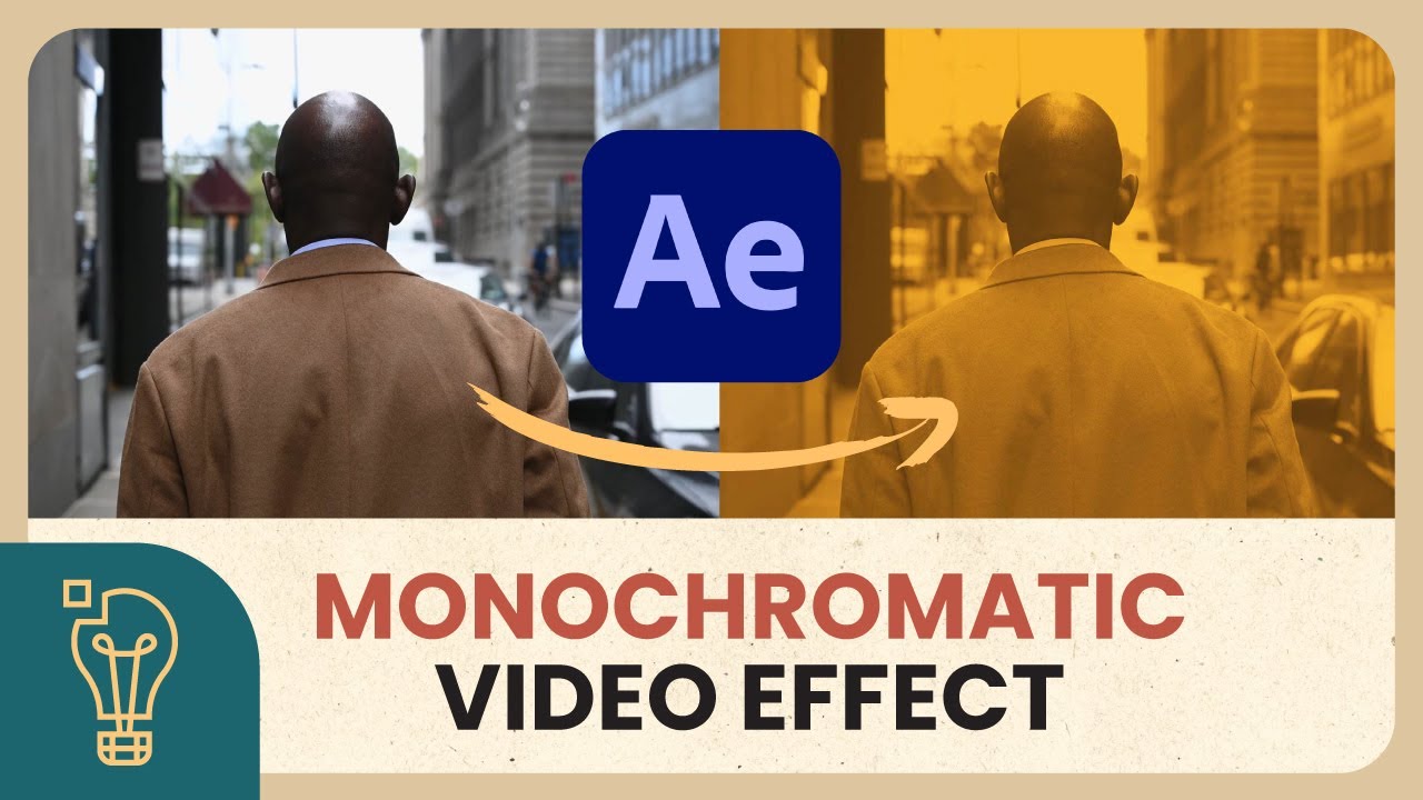 How to Create a Monochromatic Video Effect - Adobe After Effects Tutorial