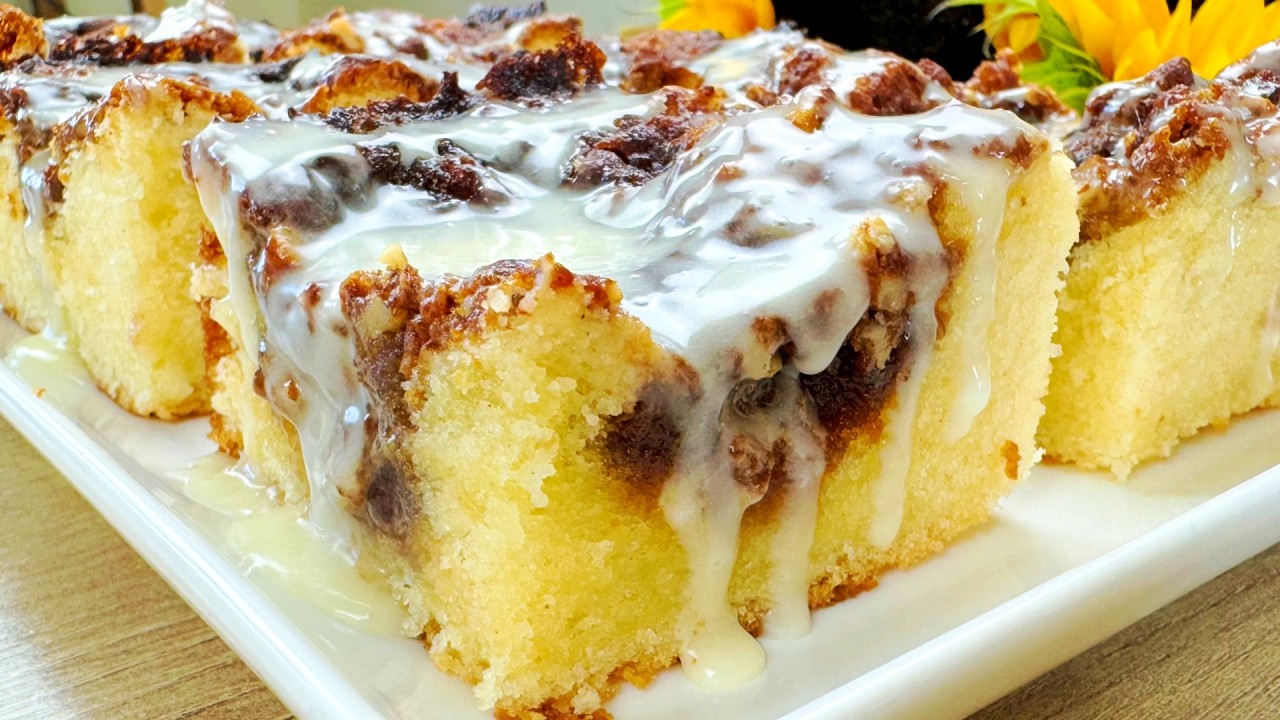 Quick Delicious Cake Recipe - Starbucks Style, Cake in 5 Minutes! Crumble Cinnamon Cake Recipe