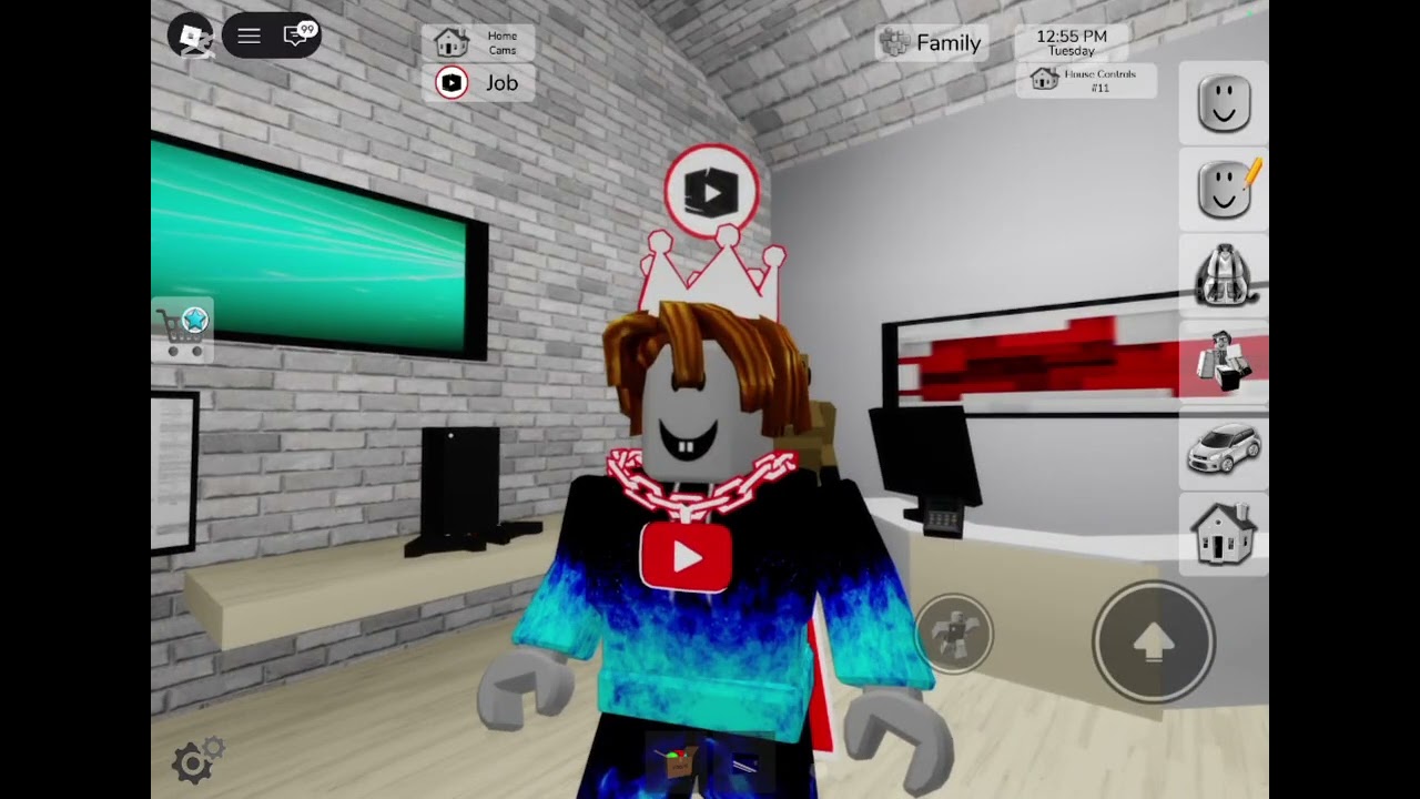 გავხდი ყველაზე მაგარი YouTuber-ი ქალაქ Brookhaven-ში Roblox-ში.