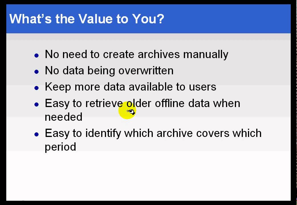 OSIsoft: Introduction to PI archives. v3.4.375