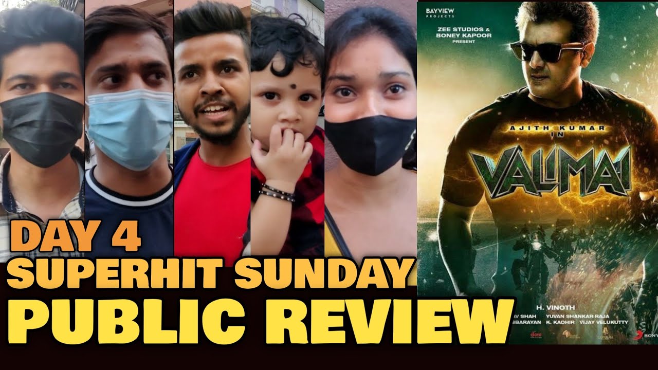 Valimai SUPERHIT SUNDAY Public Review | Day 4 | Ajith Kumar | Hindi Show Public Review