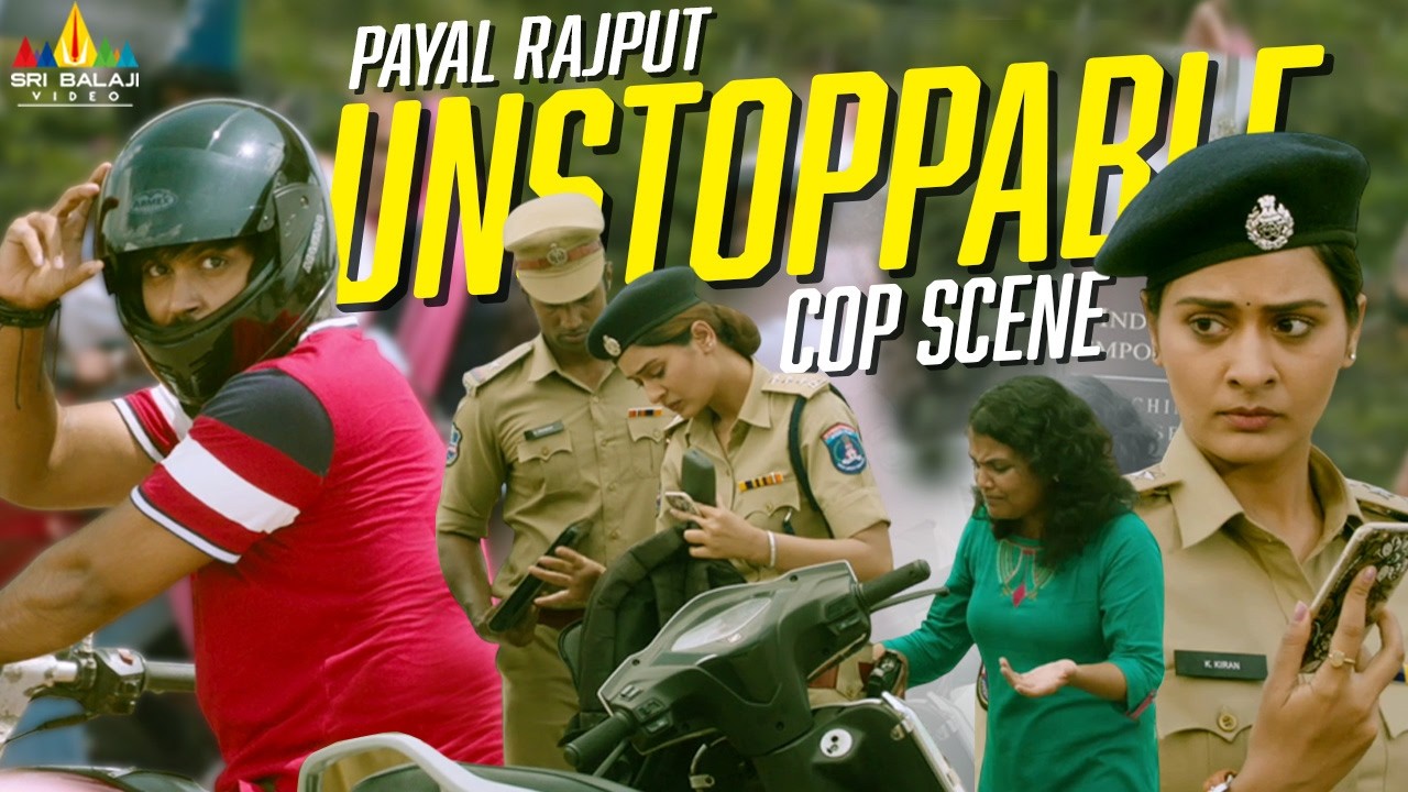 Payal Rajput Unstoppable Cop Scene | Rakshana | Payal Rajput | Latest Hindi Dubbed Movie Scenes
