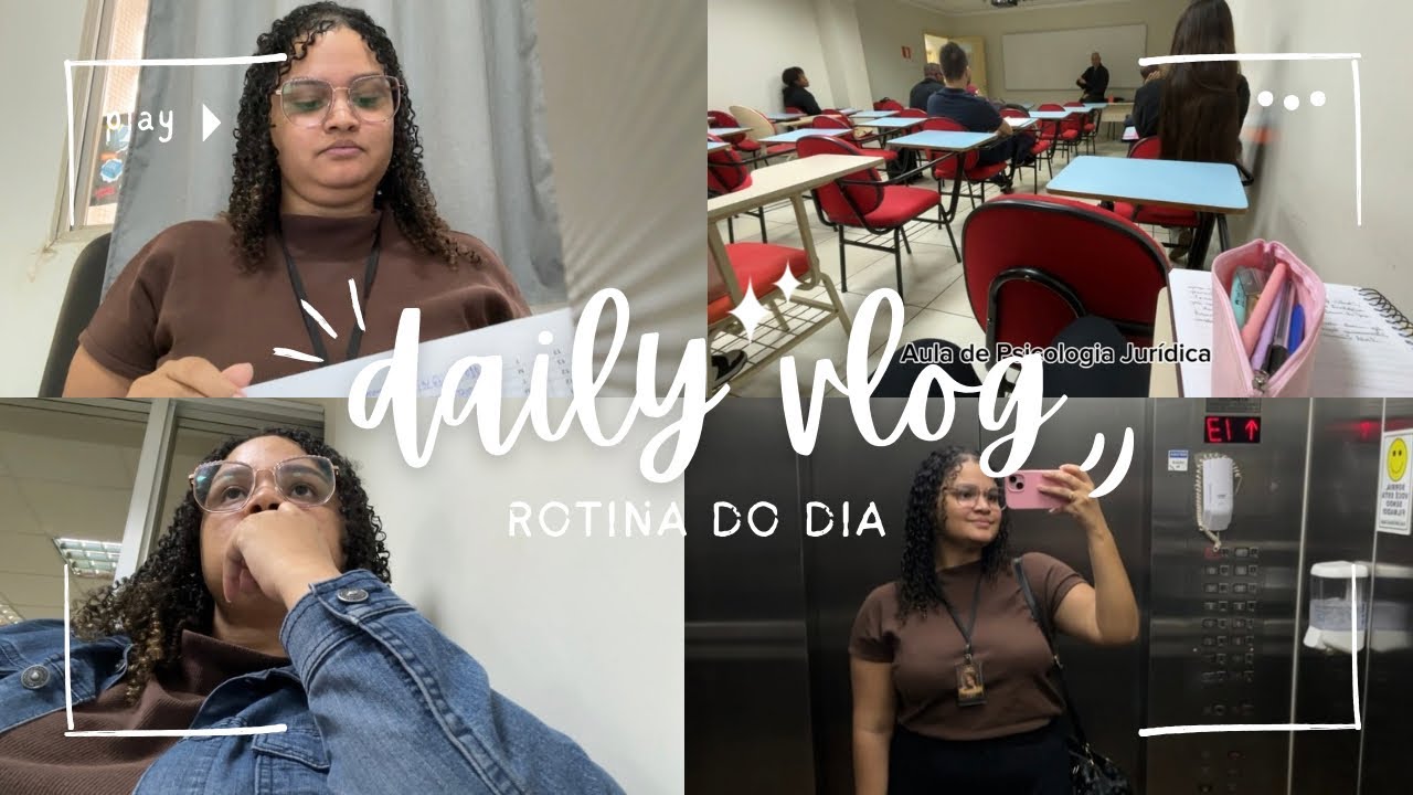 Daily Vlog| rotina de trabalho + faculdade 
