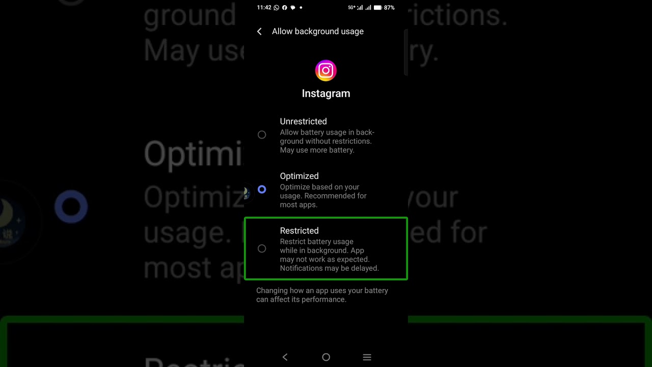 How to give background battery permission anyone application With TalkBack for blind people