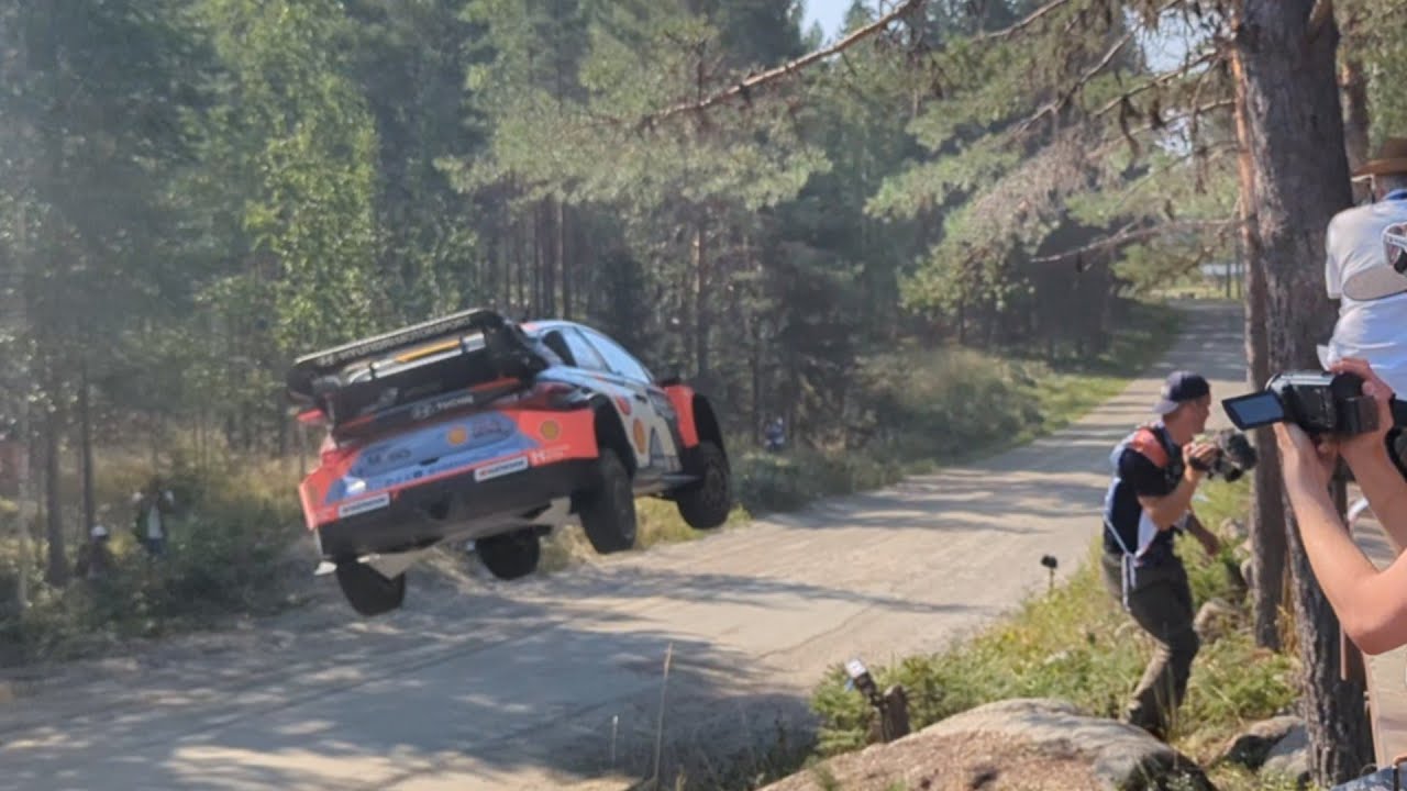 WRC Secto Rally Finland 2025 - Ruuhimaki Shakedown.  Biiiig Jumps 