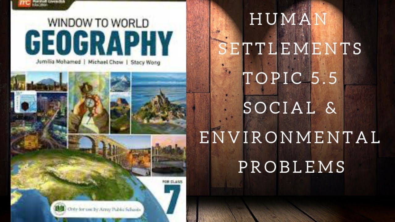 Window to world geography class 7 Chapter 5 Human Settlement topic 5:5