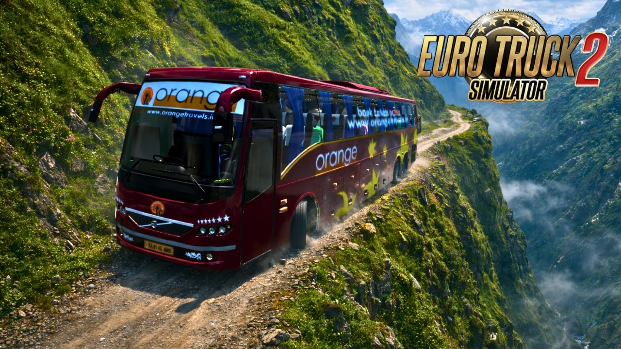 CAN WE SURVIVE? 🤯 Orange Travels Bus on Dangerous Death Road | Euro Truck Simulator 2