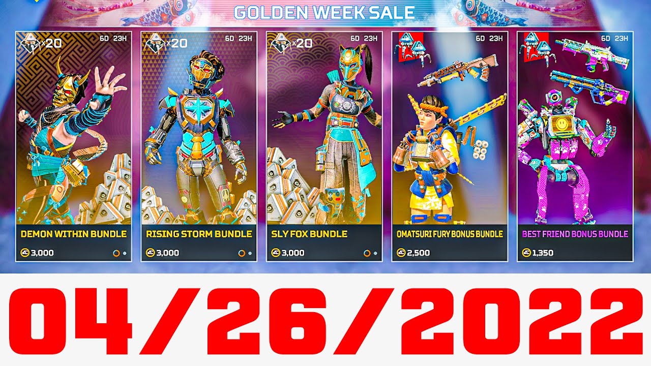 NEW SPECIALS TAB OFFERS STORE ROTATION 26th of April 2022 × Apex Legends