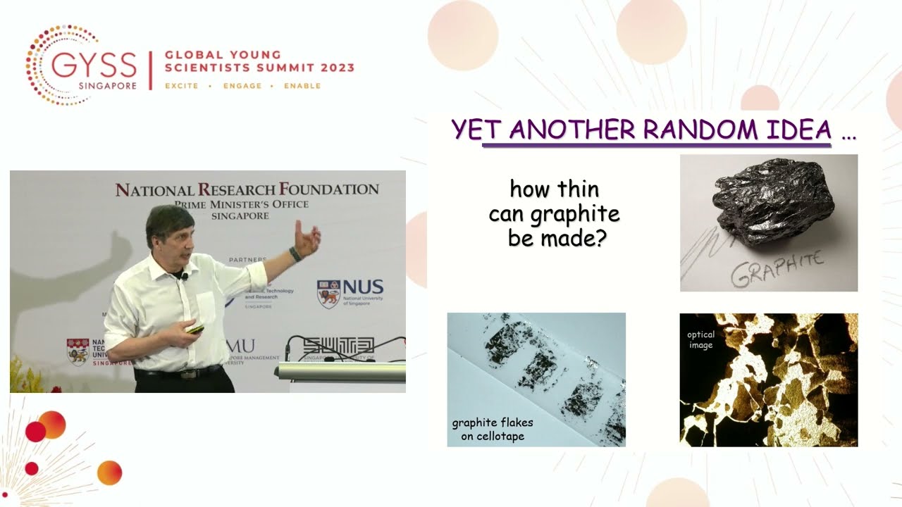 Sir Andre Geim at GYSS 2023 – Random Walk to Graphene